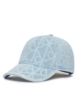 Calvin Klein Czapka z daszkiem Aop Jacquard Denim Bb Cap LV04F5069G Niebieski