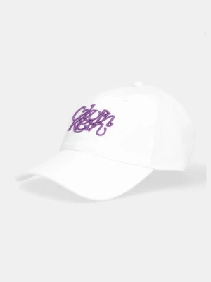 Calvin Klein czapka z daszkiem bawełniana kolor biały LV04F5032G