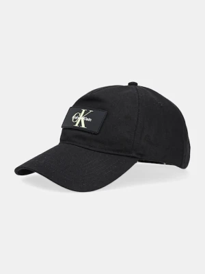 Calvin Klein czapka z daszkiem bawełniana kolor czarny LV04D5042G