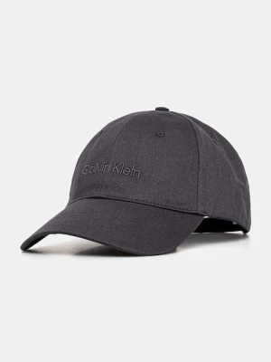 Calvin Klein czapka z daszkiem bawełniana kolor granatowy z aplikacją LV04D5003G