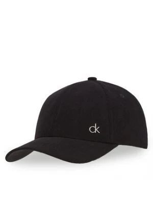 Calvin Klein Czapka z daszkiem Corduroy Cotton Cap K60K612894 Czarny