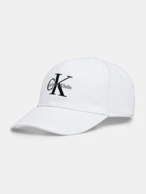 Calvin Klein czapka z daszkiem damska bawełniana biały
