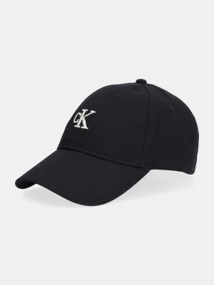 Calvin Klein czapka z daszkiem damska bawełniana czarny