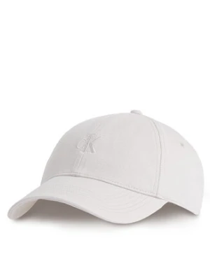 Calvin Klein Czapka z daszkiem Embroidered Monogram Cap LV04K5024G Biały