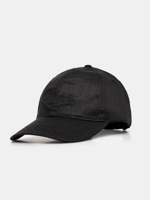 Calvin Klein czapka z daszkiem kolor czarny z aplikacją LV04D5024G