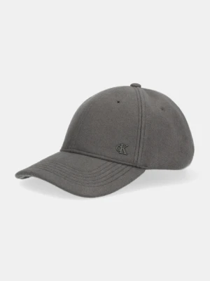 Calvin Klein czapka z daszkiem kolor szary LV04D5054G