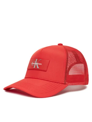 Calvin Klein Czapka z daszkiem Logo LV04D5025G Czerwony