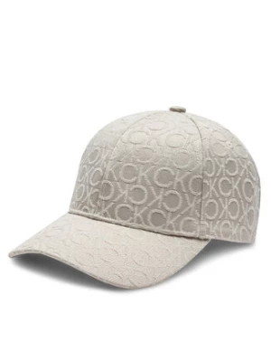 Calvin Klein Czapka z daszkiem Monogram Jacquard K60K612032 Écru