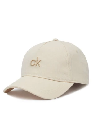 Calvin Klein Czapka z daszkiem Raised Embroidery K60K613118 Écru