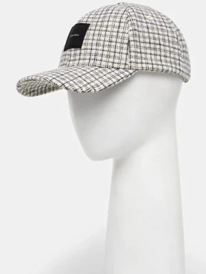 Calvin Klein czapka z daszkiem wełniana beżowy