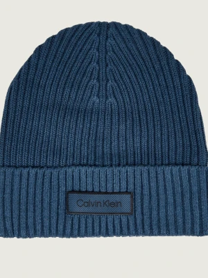 Calvin Klein Czapka | z dodatkiem kaszmiru niebieski