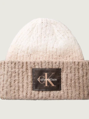 Calvin Klein Czapka | z dodatkiem wełny beżowy