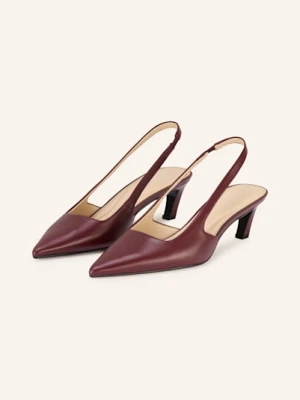 Calvin Klein Czółenka Z Odkrytą Piętą rot