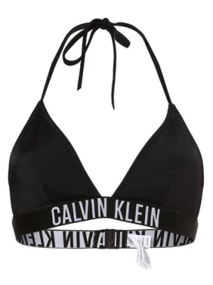 Calvin Klein Damska góra od bikini Kobiety czarny jednolity,