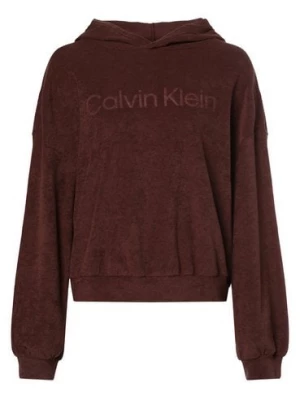 Calvin Klein Damska koszulka od piżamy Kobiety brązowy jednolity,