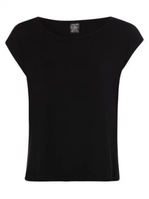 Calvin Klein Damska koszulka od piżamy Kobiety Sztuczne włókno czarny jednolity,