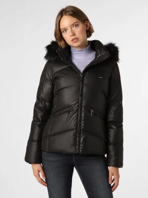 Calvin Klein Damska kurtka puchowa Kobiety Sztuczne włókno czarny jednolity,