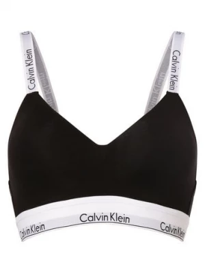 Calvin Klein Damski biustonosz Kobiety Bawełna czarny jednolity,