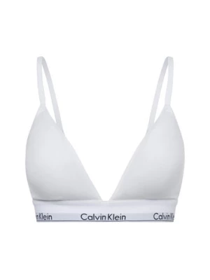 Calvin Klein Damski biustonosz Kobiety Dżersej biały jednolity,