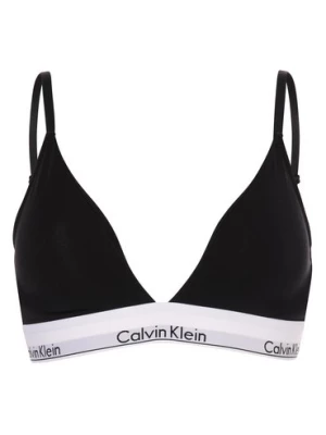 Calvin Klein Damski biustonosz Kobiety Dżersej czarny jednolity,