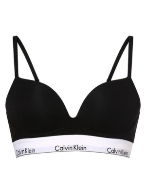 Calvin Klein Damski biustonosz push-up Kobiety Bawełna czarny jednolity,