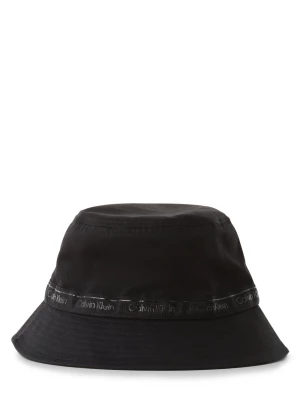 Calvin Klein Damski bucket hat Kobiety Bawełna czarny jednolity,