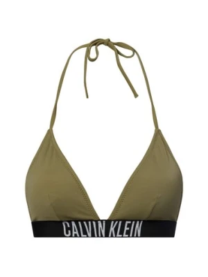Calvin Klein Damski stanik bikini - usztywniany Kobiety Sztuczne włókno zielony jednolity,