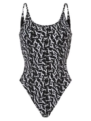 Calvin Klein Damski strój kąpielowy Kobiety czarny wzorzysty,