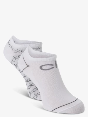 Calvin Klein Damskie skarpety do obuwia sportowego pakowane po 2 szt. Kobiety Bawełna biały wzorzysty,