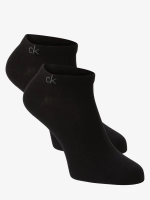 Calvin Klein Damskie skarpety do obuwia sportowego pakowane po 2 szt. Kobiety Bawełna czarny jednolity,