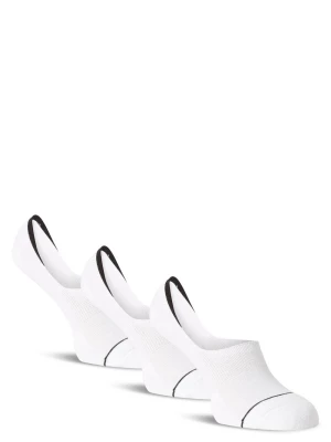 Calvin Klein Damskie skarpety do obuwia sportowego pakowane po 3 szt. Kobiety Bawełna biały jednolity,