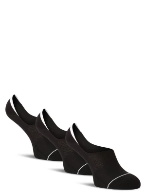 Calvin Klein Damskie skarpety do obuwia sportowego pakowane po 3 szt. Kobiety Bawełna czarny jednolity,