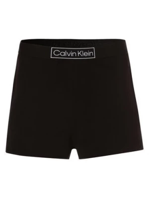 Calvin Klein Damskie spodenki od piżam Kobiety Bawełna czarny jednolity,