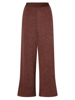 Calvin Klein Damskie spodnie od piżamy Kobiety Bawełna brązowy jednolity,