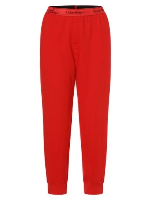 Calvin Klein Damskie spodnie od piżamy Kobiety czerwony jednolity,