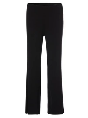 Calvin Klein Damskie spodnie od piżamy Kobiety Dżersej czarny jednolity,