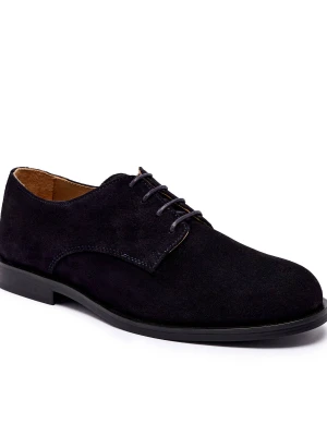 Calvin Klein Derby | zamsz granatowy