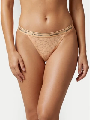 Calvin Klein Dół od bikini LV00QD5213 Beżowy