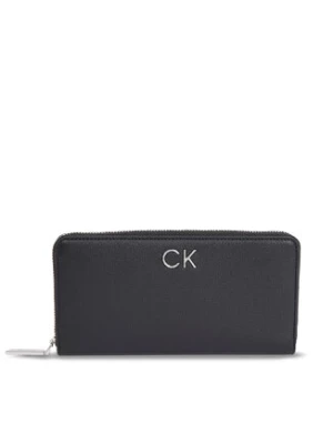 Calvin Klein Duży Portfel Damski Ck Daily Large Zip Around Wallet K60K611778 Czarny