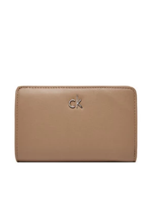 Calvin Klein Duży Portfel Damski Ck Daily Medium Bifold_Pbl K60K613075 Beżowy