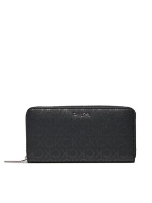 Calvin Klein Duży Portfel Damski Ck Must Lg Z/A Wallet_Epi Mono K60K611938 Czarny