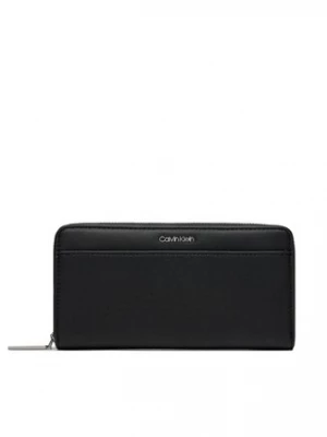 Calvin Klein Duży Portfel Damski Ck Must Lg Z/A Wallet W/Slip K60K610949 Czarny