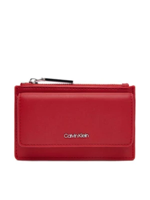 Calvin Klein Duży Portfel Damski Ck Must Zip Flap Cardholder K60K612941 Czerwony