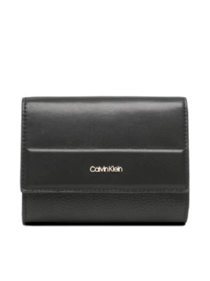 Calvin Klein Duży Portfel Damski Daily Dressed Trifold Wallet Md K60K610484 Czarny