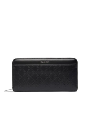 Zdjęcie produktu Calvin Klein Portfel Emblem Aop Embossed Long Wallet LV04F1097G Czarny