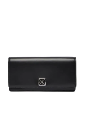 Calvin Klein Portfel Emblem Hw Long Bifold LV04F1098G Czarny