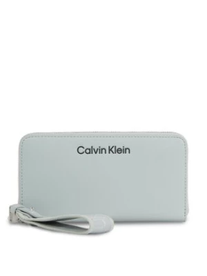 Calvin Klein Duży Portfel Damski Gracie K60K611687 Szary
