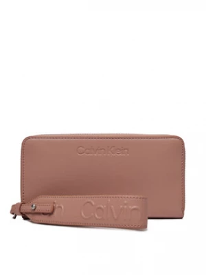 Calvin Klein Duży Portfel Damski Gracie Wallet W/Strap Lg K60K611388 Różowy