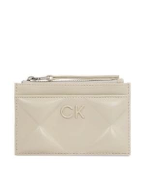 Calvin Klein Duży Portfel Damski Quilt K60K611704 Beżowy