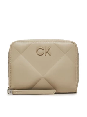 Calvin Klein Duży Portfel Damski Quilt K60K611783 Beżowy